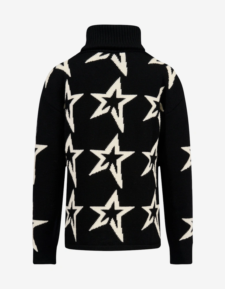 Girls Stardust Jumper in Black