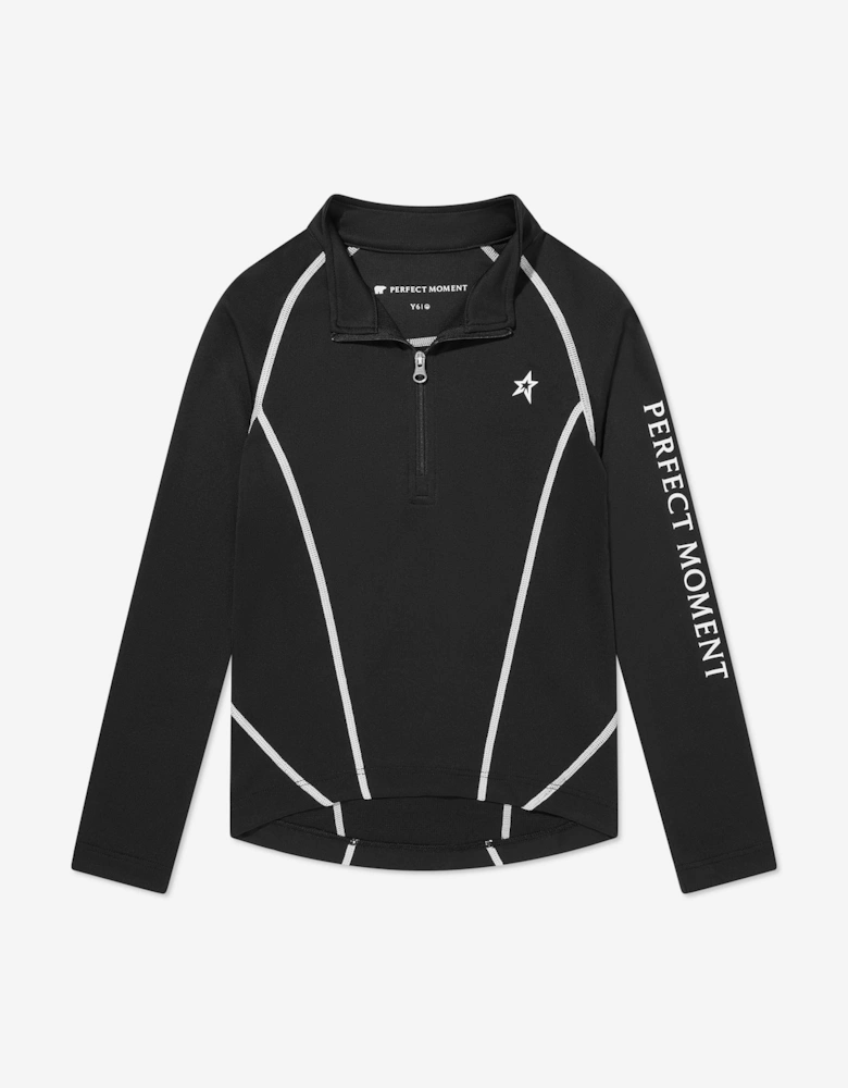 Kids Thermal Top in Black