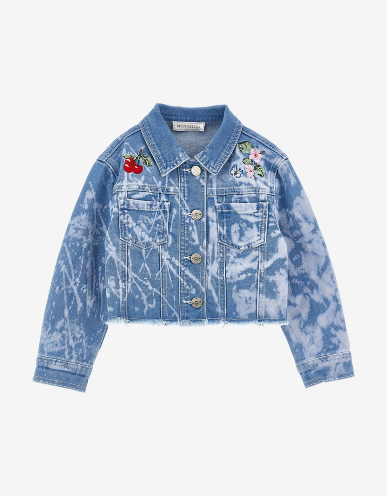 Girls Denim Jacket in Blue