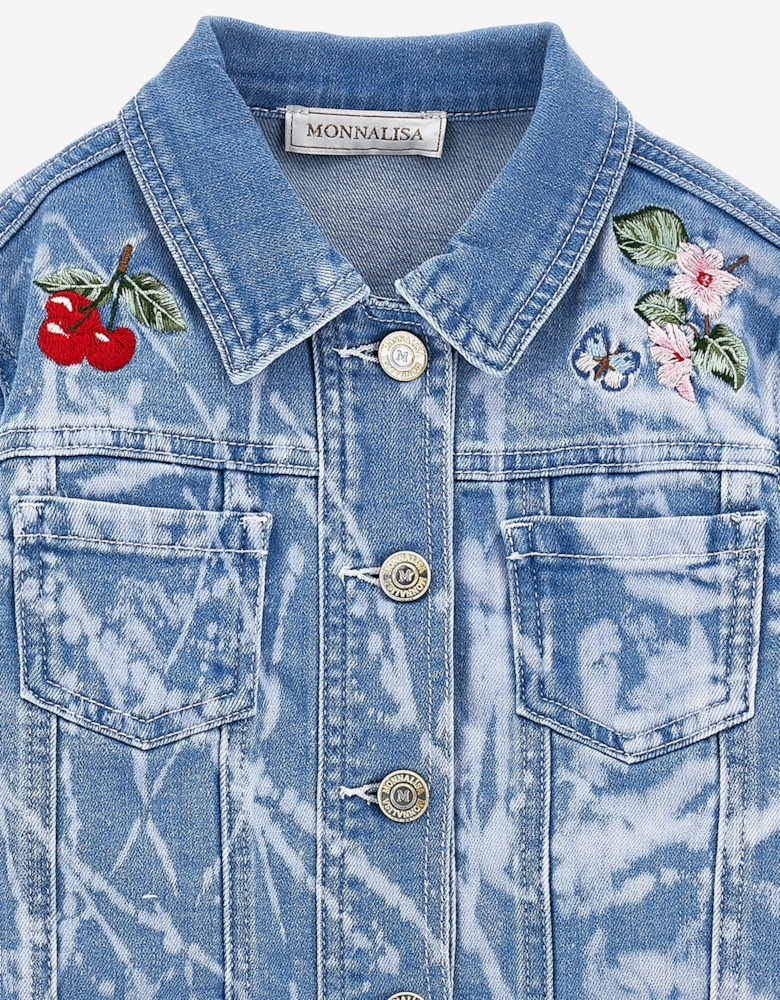 Girls Denim Jacket in Blue