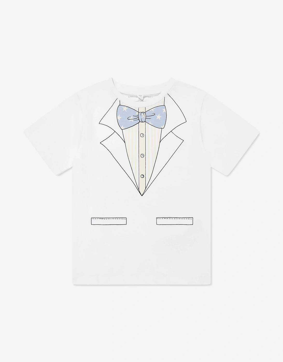 Boys Suit Print T-Shirt in White, 5 of 4