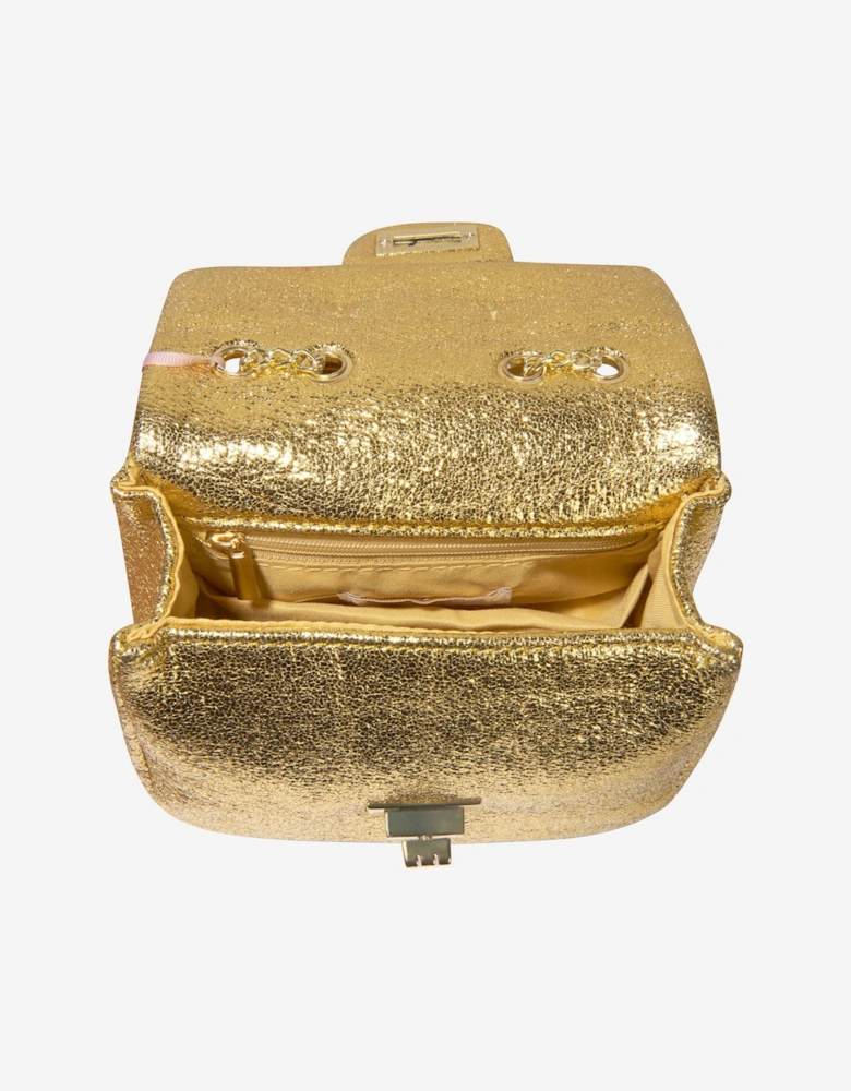 Angels Face Girls Skyla Metallic Shoulder Bag in Gold