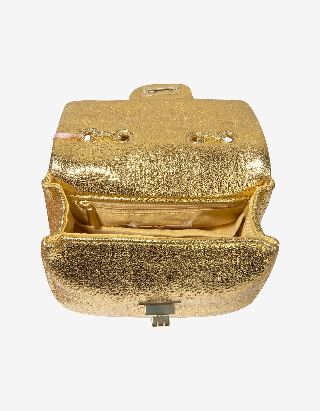 Angels Face Girls Skyla Metallic Shoulder Bag in Gold