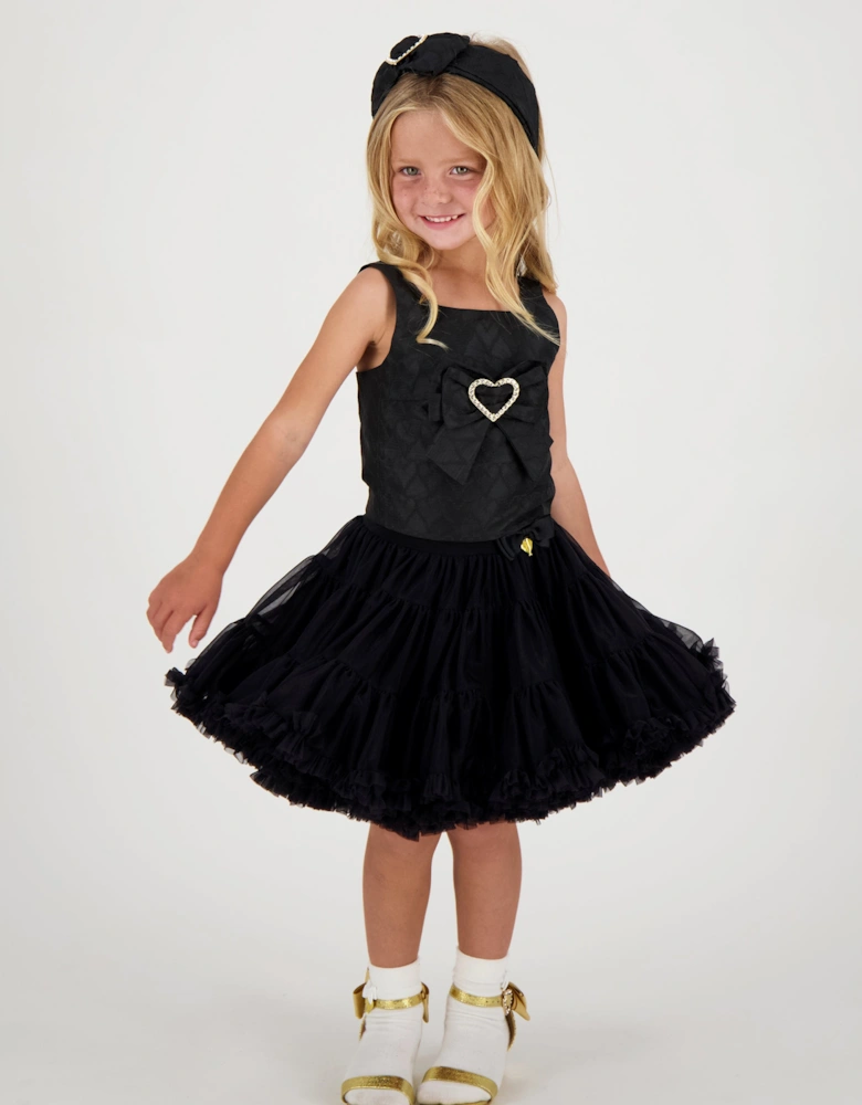 Angels Face Girls Pixie Tutu Skirt in Black