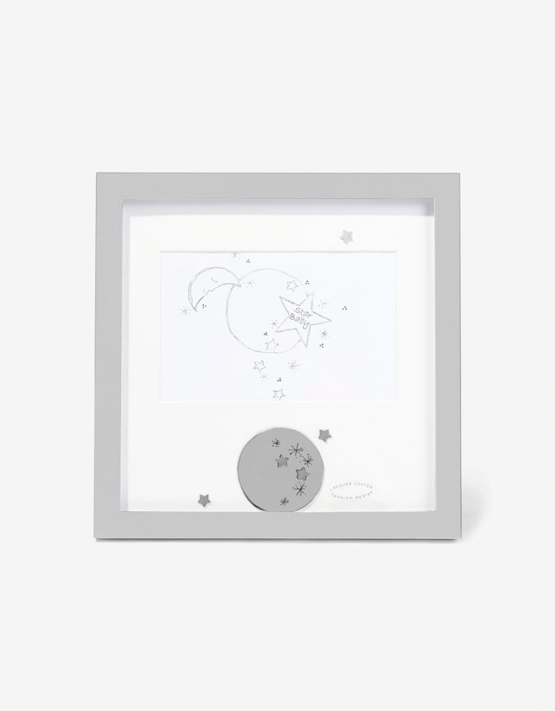 Baby Star Box Frame in Silver