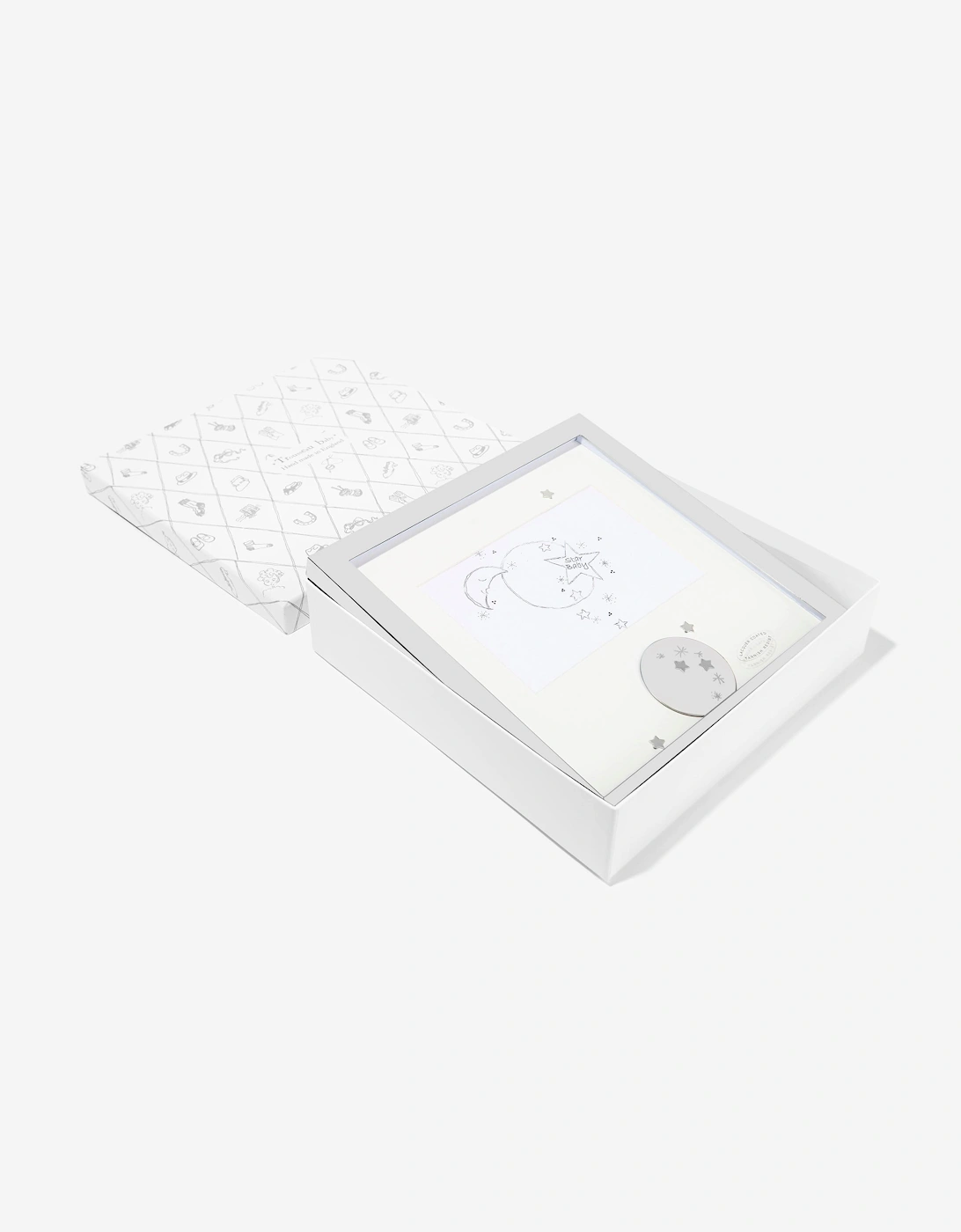 Baby Star Box Frame in Silver