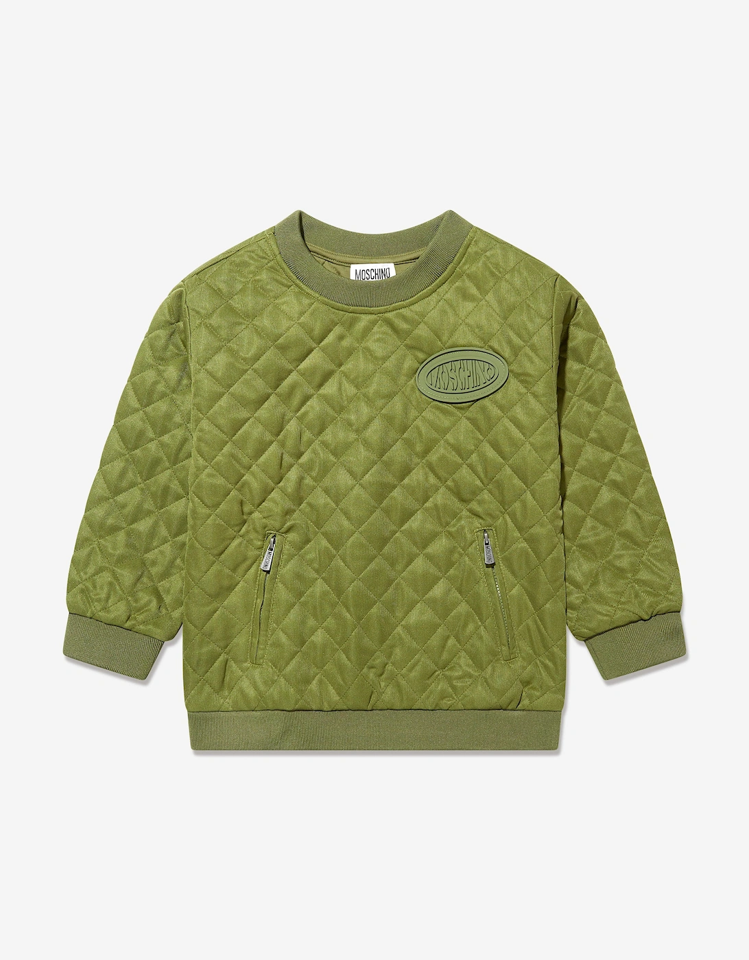 Boys Quilted Sweatshirt in Green, 5 of 4