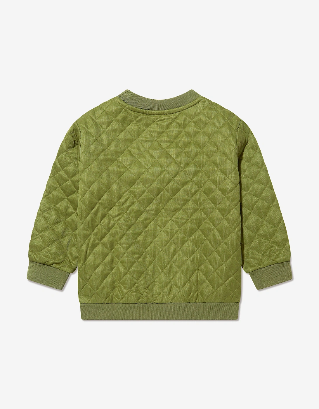 Boys Quilted Sweatshirt in Green