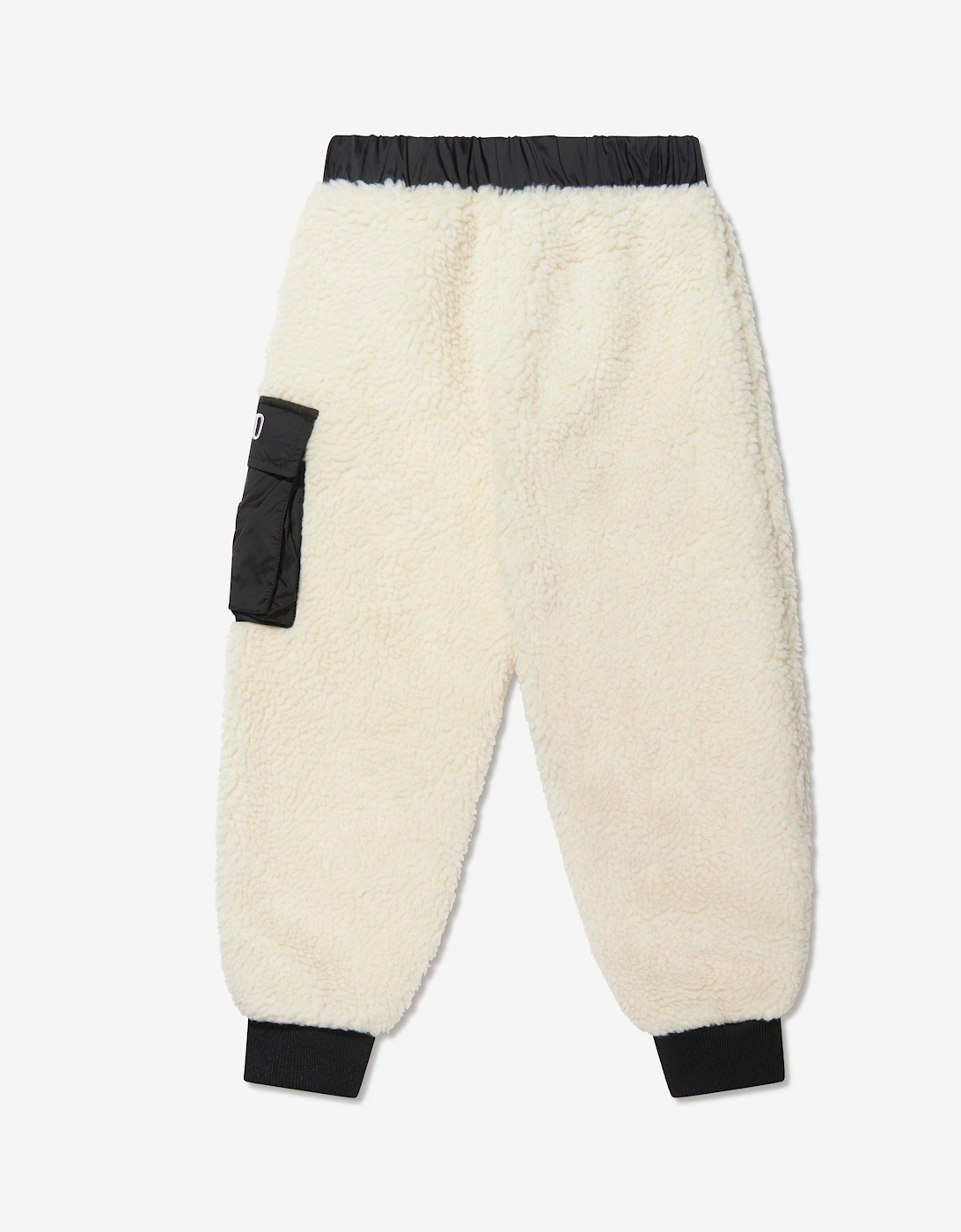 Kids Teddy Bear Pocket Joggers in Ivory