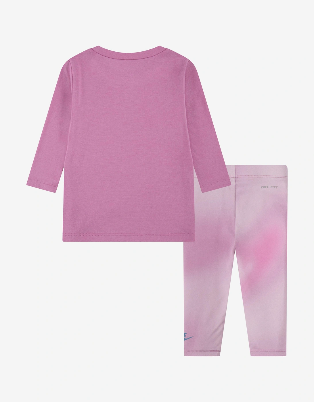 Girls Logo Legging Set in Pink