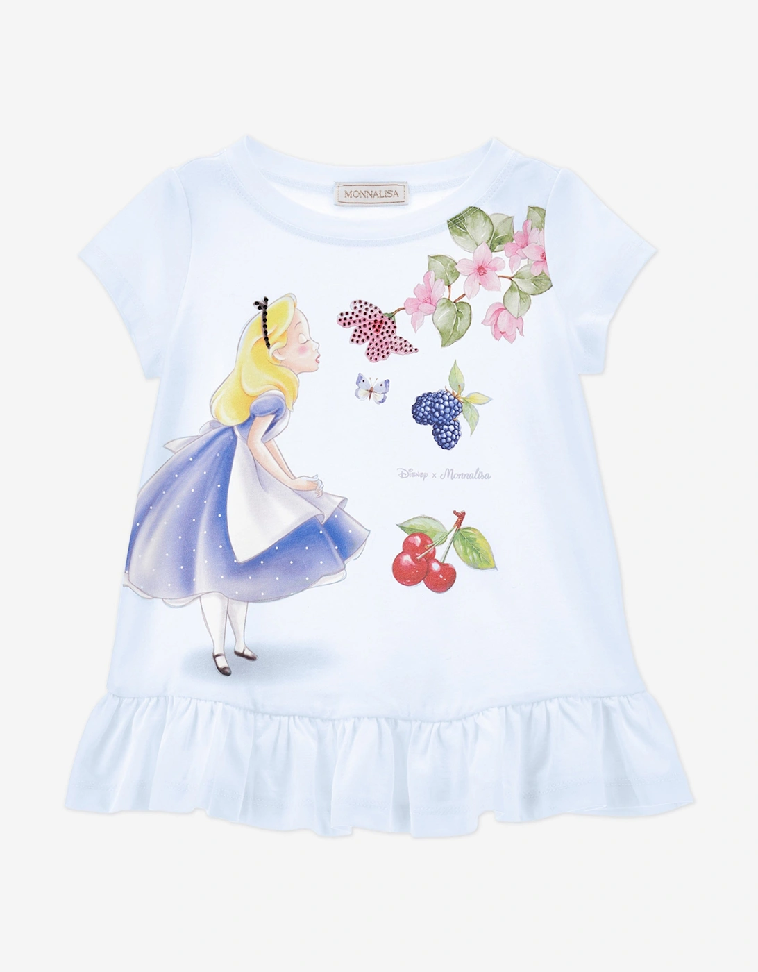 Girls Alice In Wonderland T-Shirt in Blue, 5 of 4