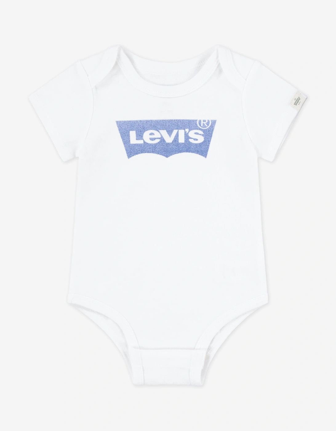 Baby Boys Batwing Bodysuit Set in White