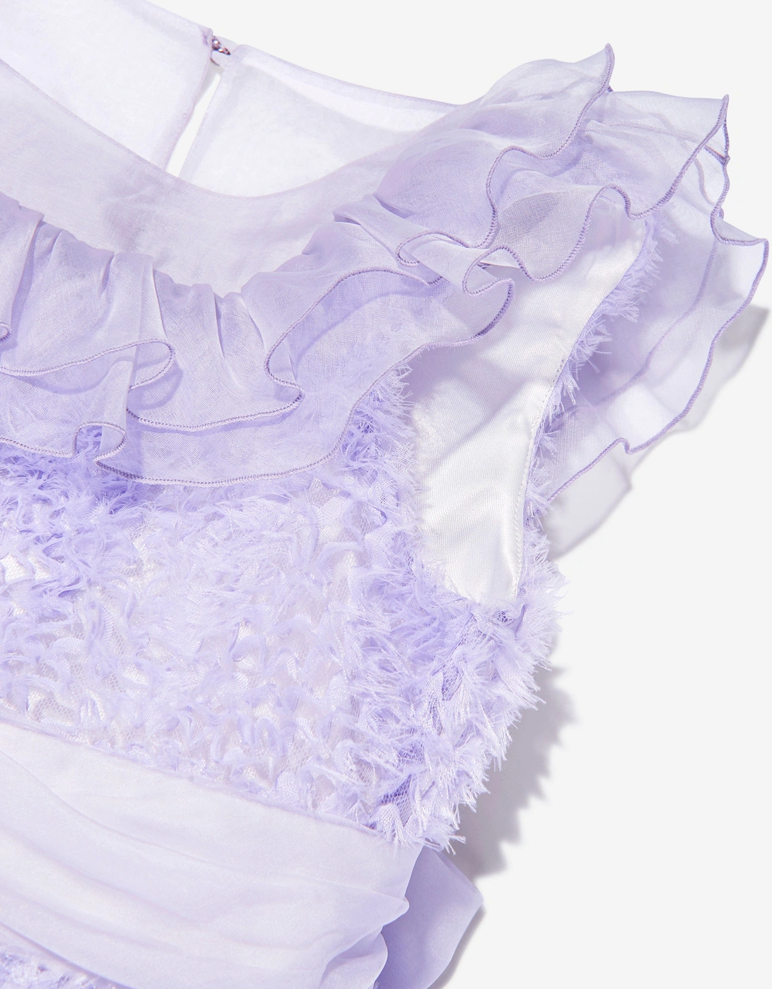 Girls Silk Georgette Occasion Dress in Purple