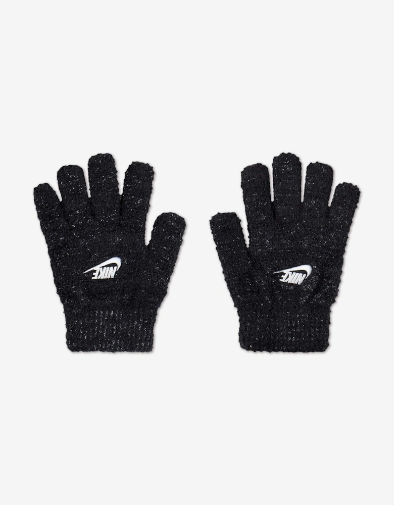 Girls Twinkle Cozy Apex Beanie and Glove Set in Black