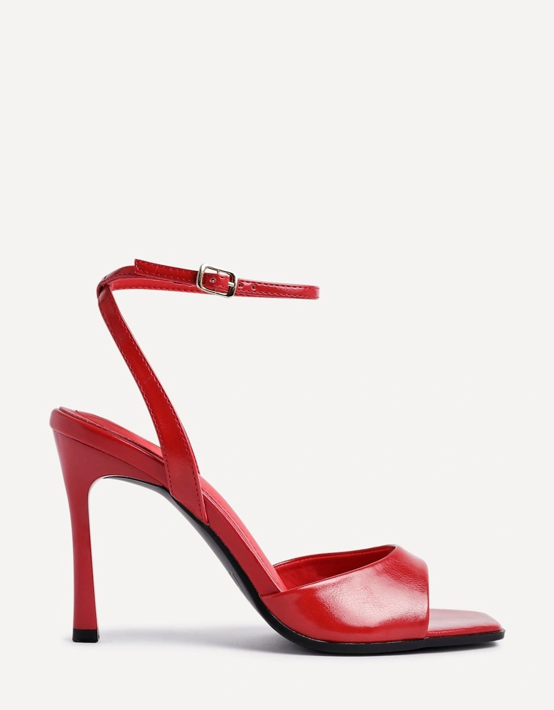 Jazz Red Faux Leather Stiletto High Heels, 2 of 1