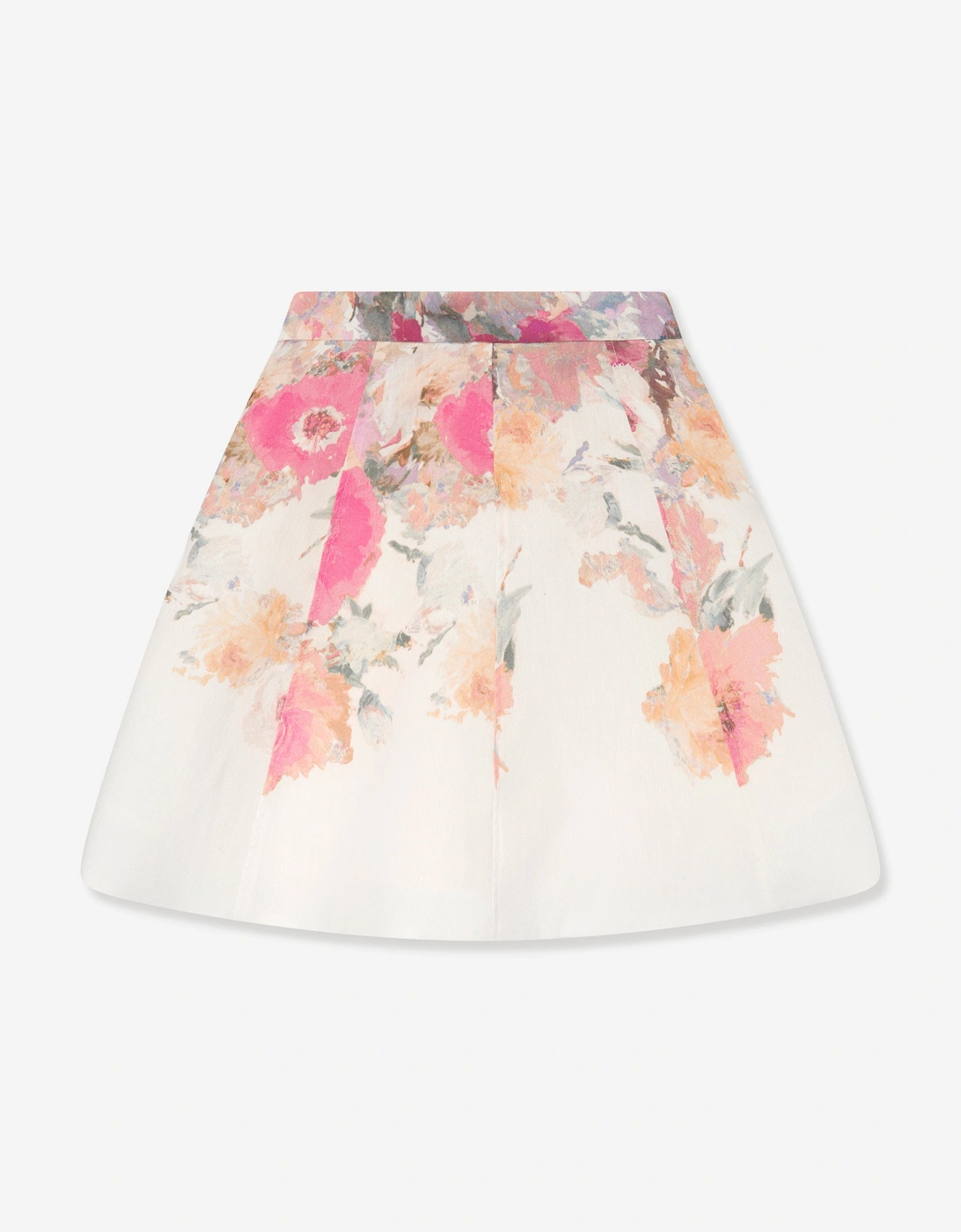 Girls Flower Print Skirt in Multicolour, 6 of 5
