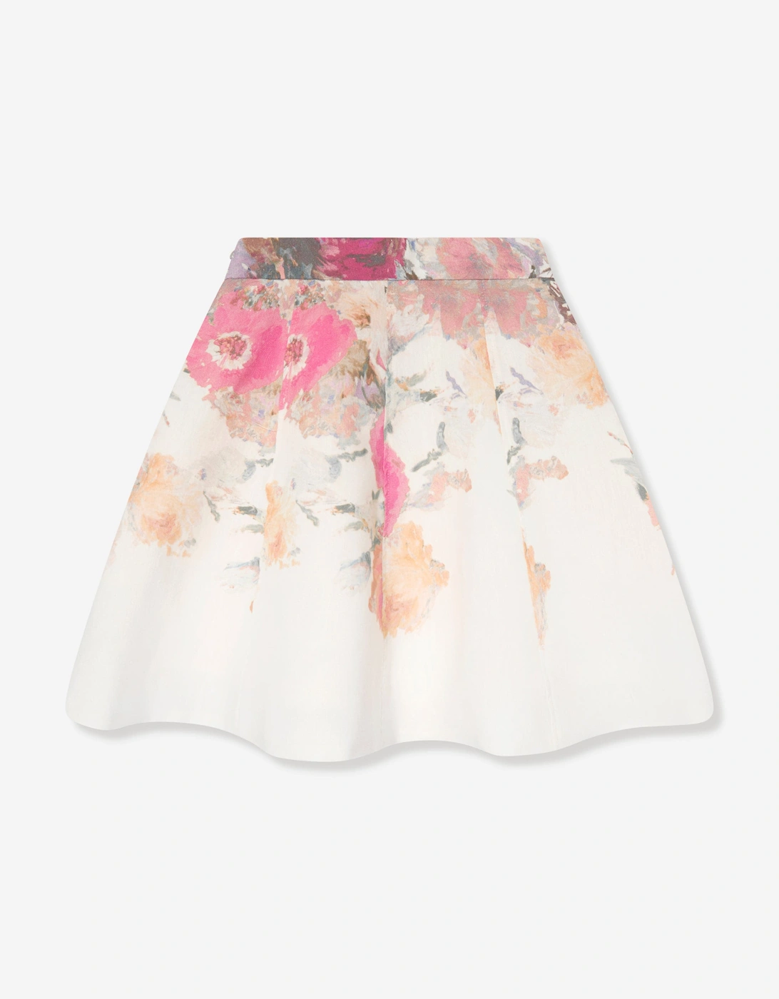 Girls Flower Print Skirt in Multicolour