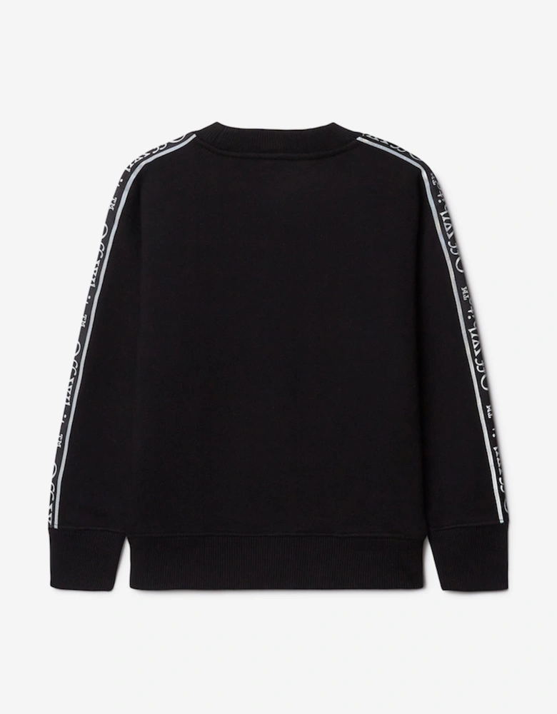 Kids Bookish Logo Band Sweatshirt in Black