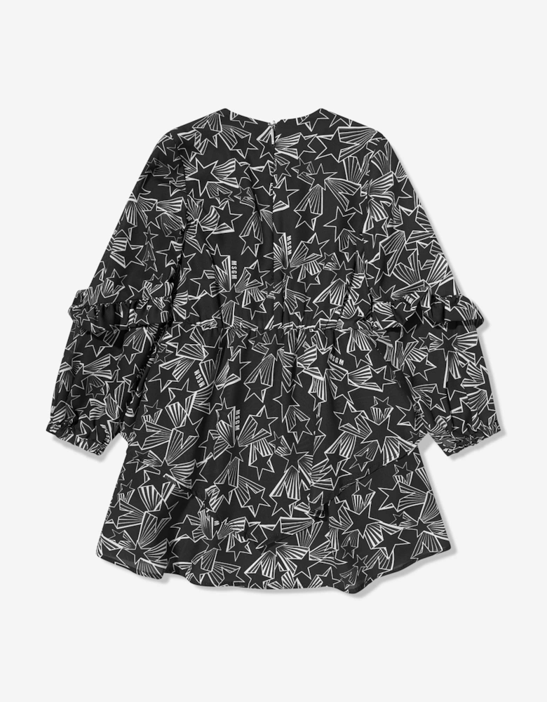 Girls Georgette Dress in Black