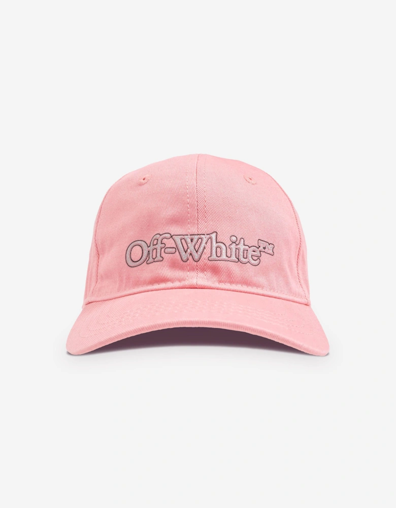 Girls Big Bookish Baseball Cap in Pink