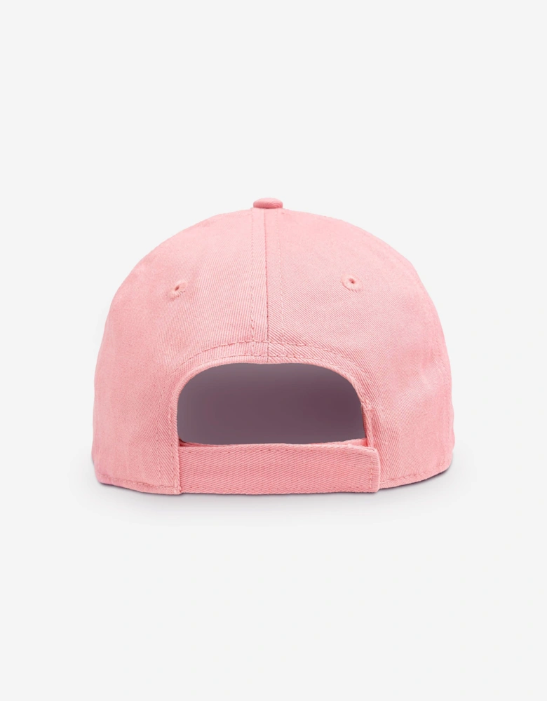 Girls Big Bookish Baseball Cap in Pink