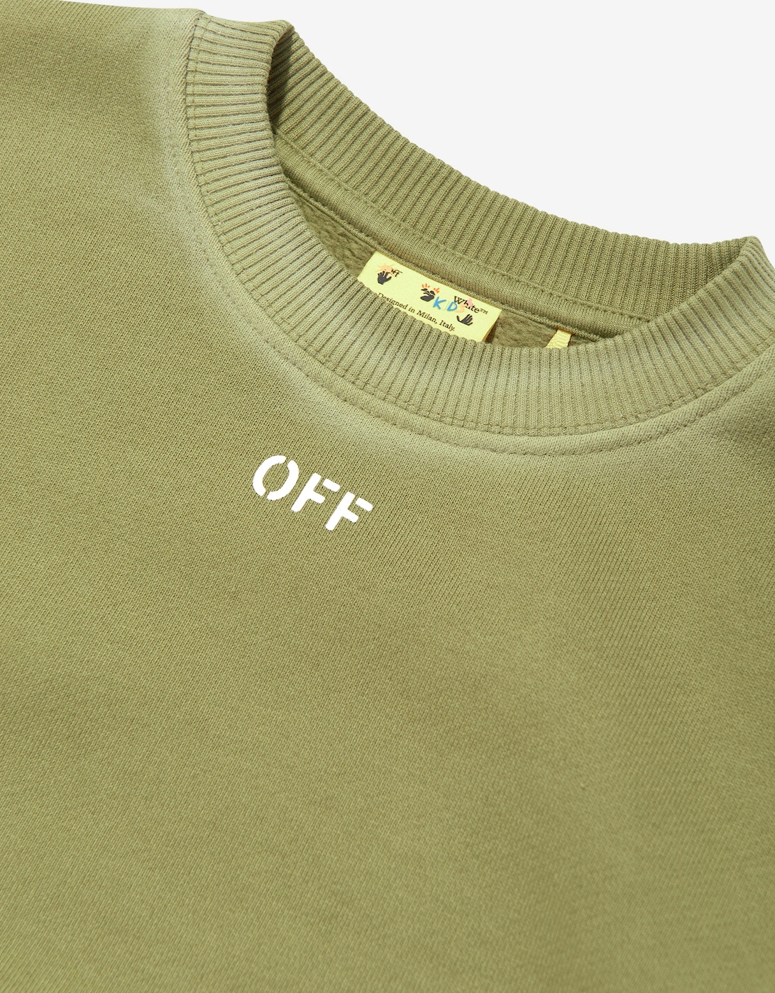 Boys Off Stamp Sweatshirt in Green