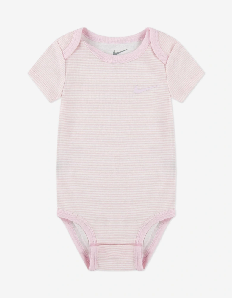 Baby Girls Essentials 3 Pack Bodysuit Set in Pink