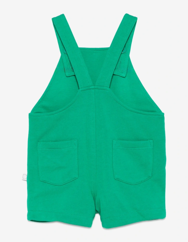 Baby Boys Frog Dungarees in Green