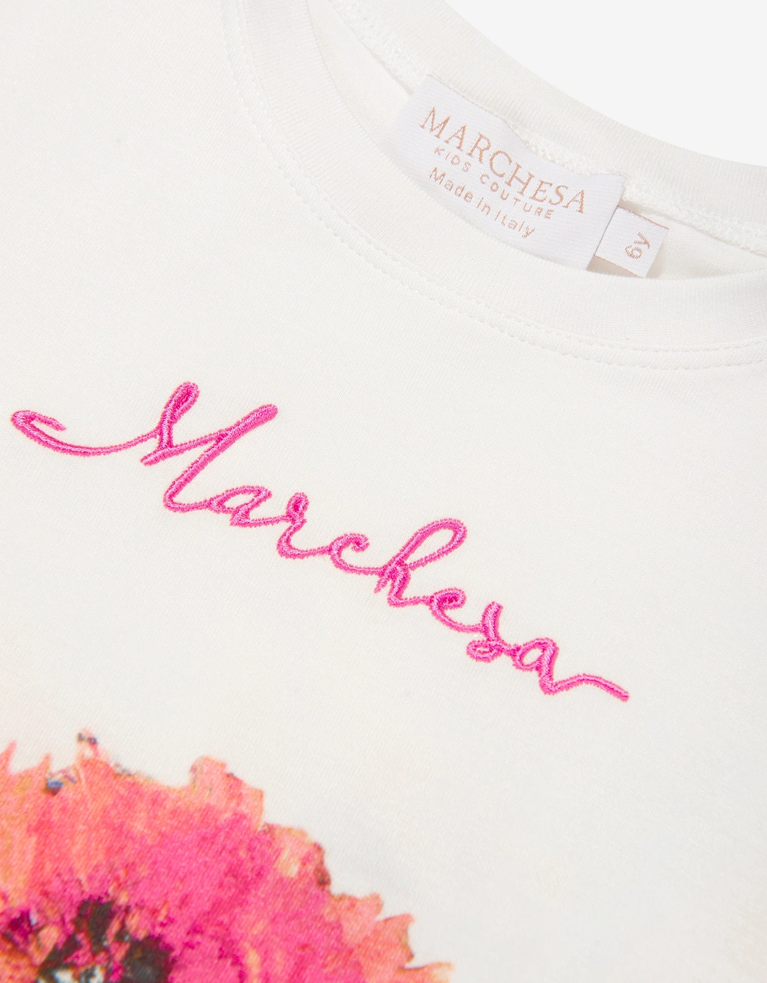 Girls Flower Print T-Shirt in Multicolour
