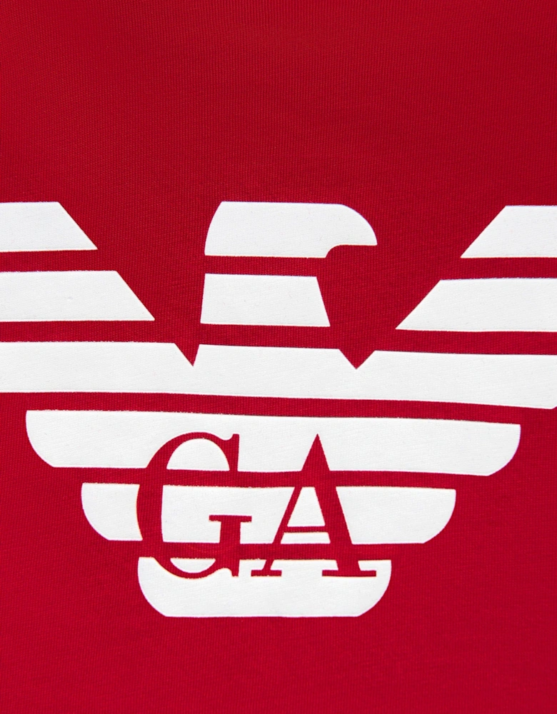 Boys Logo T-Shirt in Red