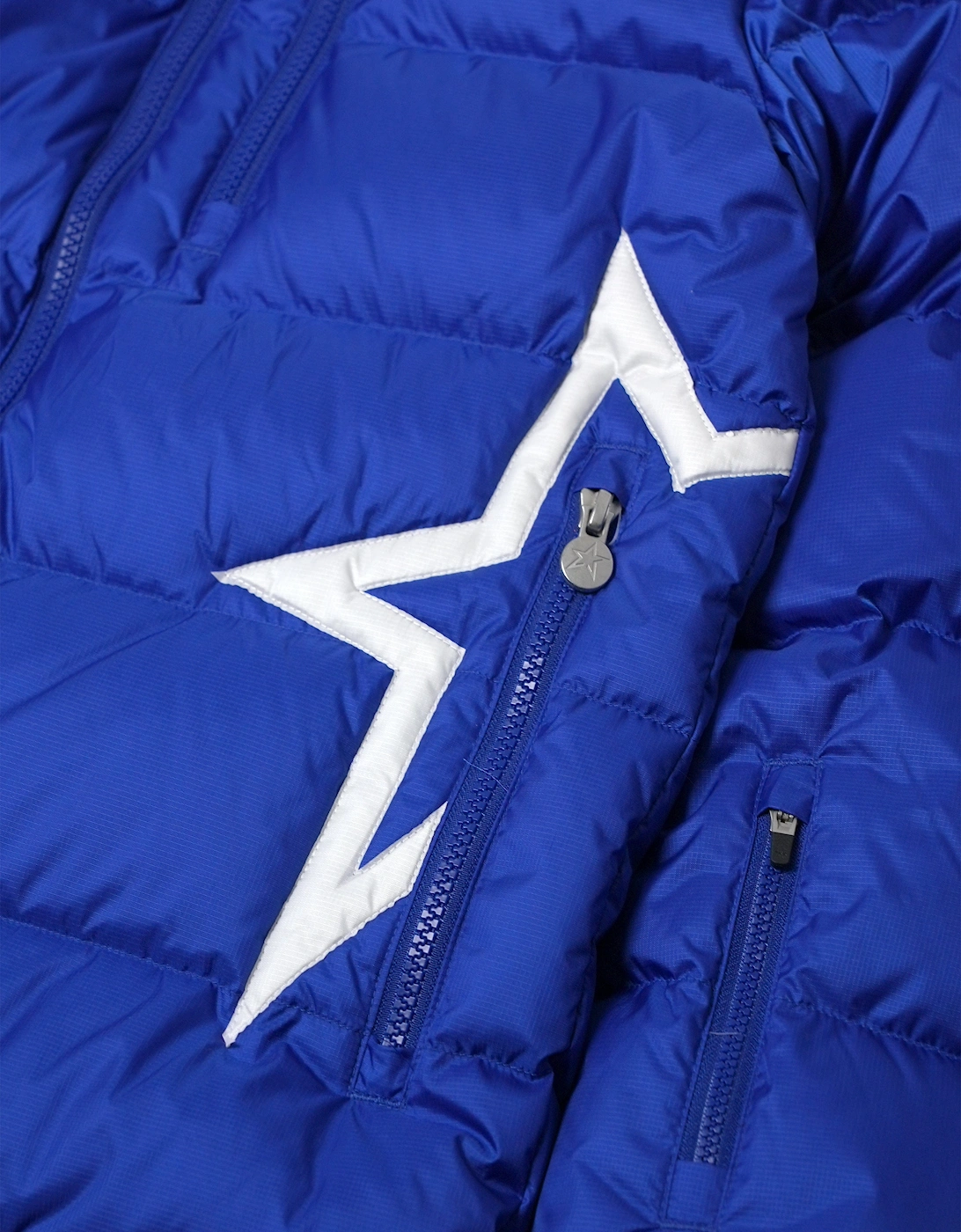 Kids Super Mojo Down Puffer Jacket in Blue