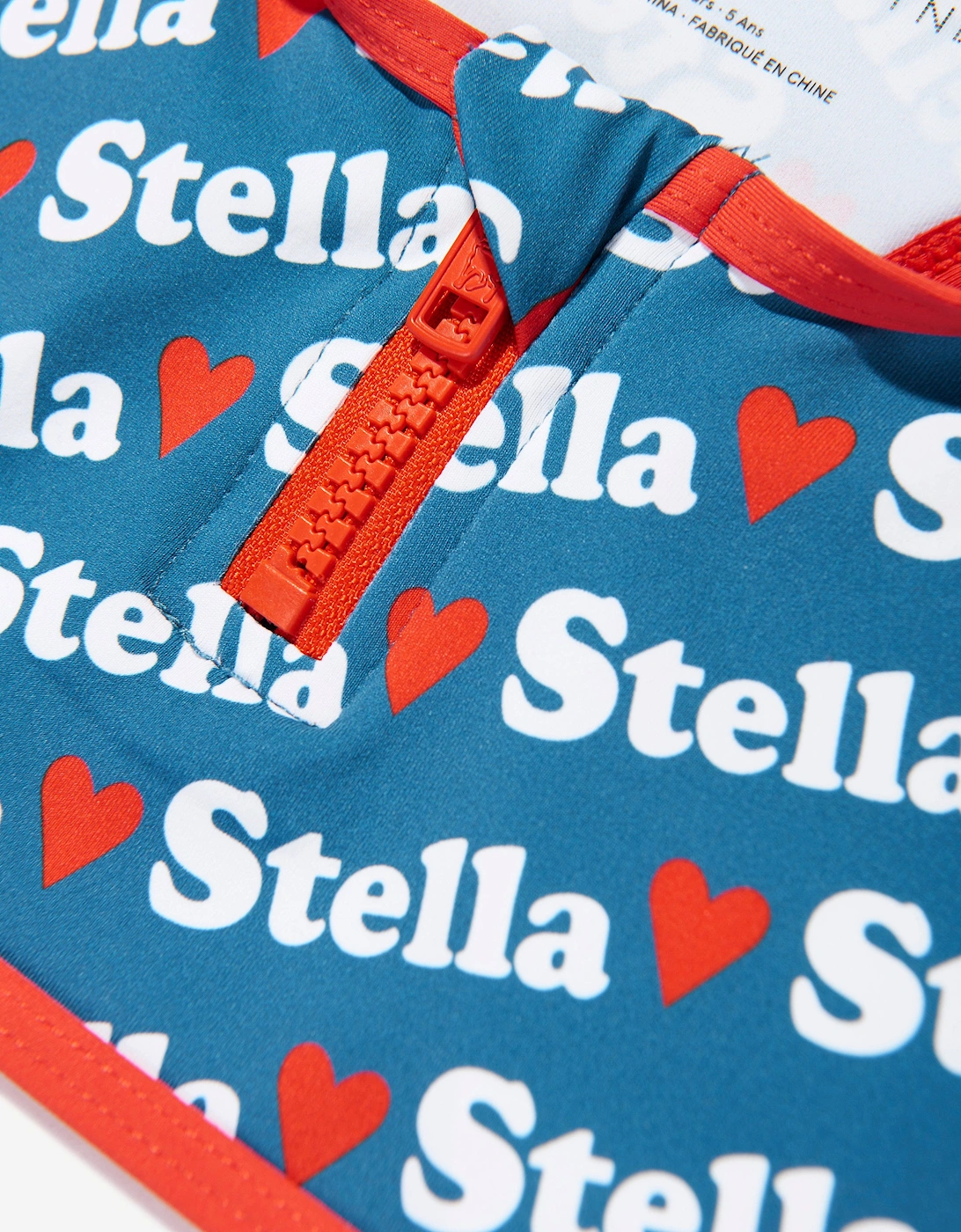 Girls Heart Logo Bikini in Blue
