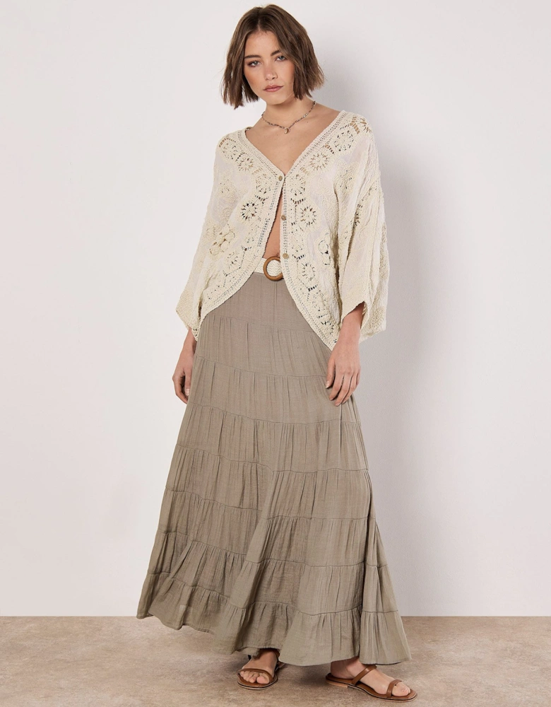 Tiered Maxi Skirt