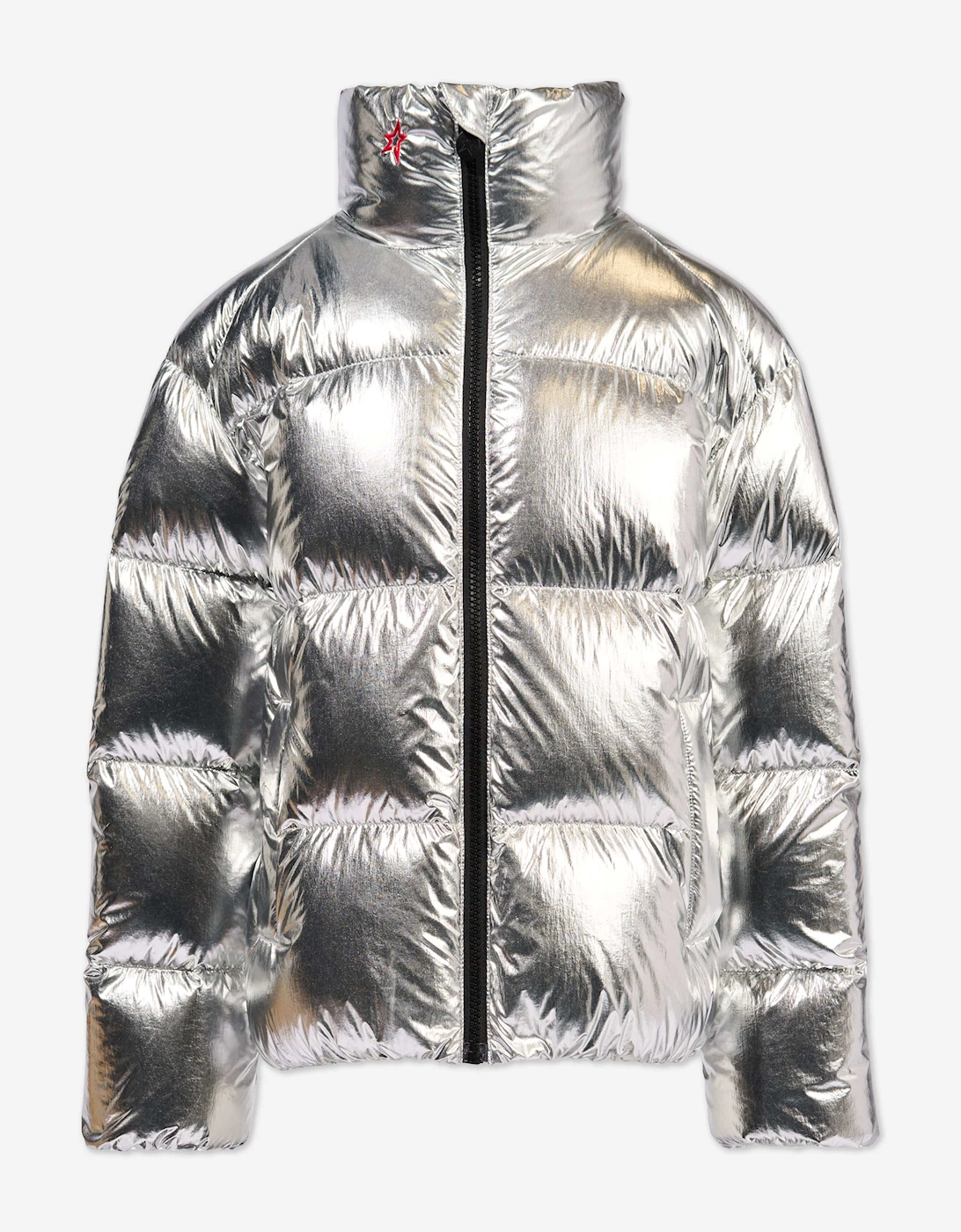Girls Nuuk Down Puffer Jacket in Silver, 5 of 4