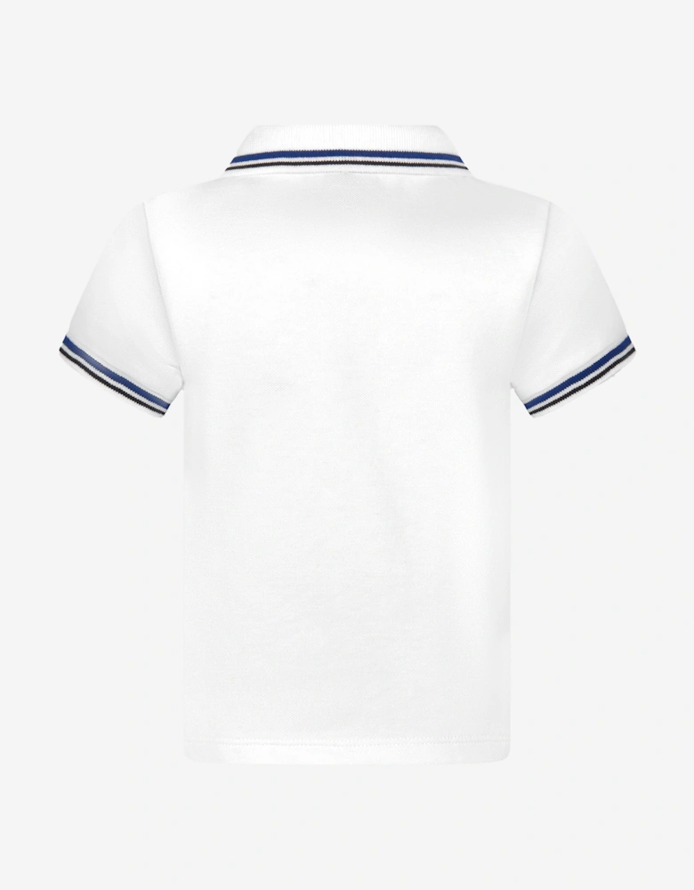 Baby Boys Logo Polo Shirt In White