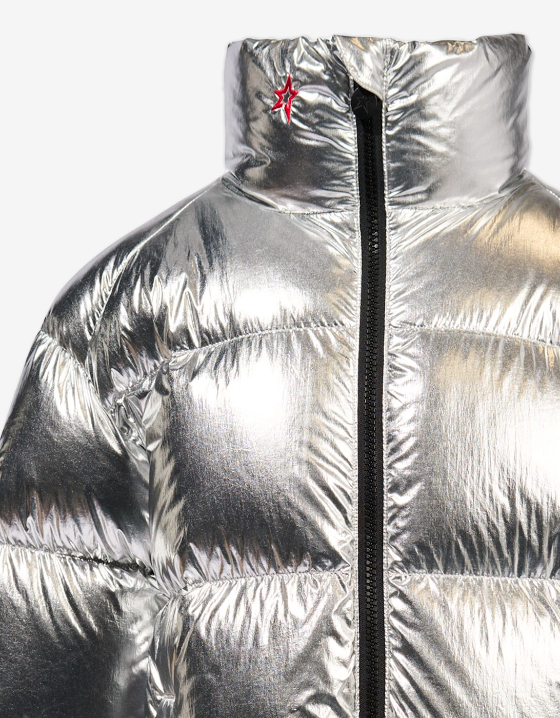 Girls Nuuk Down Puffer Jacket in Silver