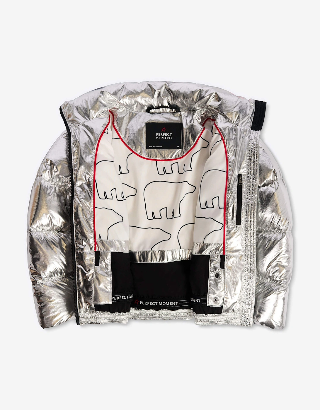Girls Nuuk Down Puffer Jacket in Silver