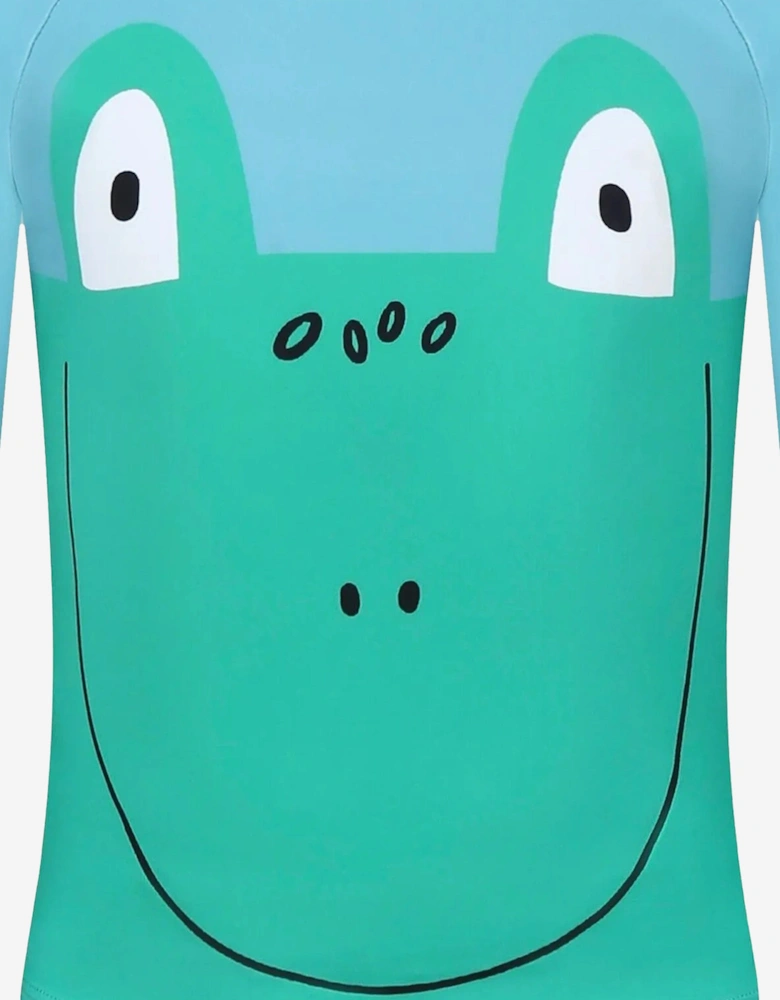 Boys Frog Swim Top in Green