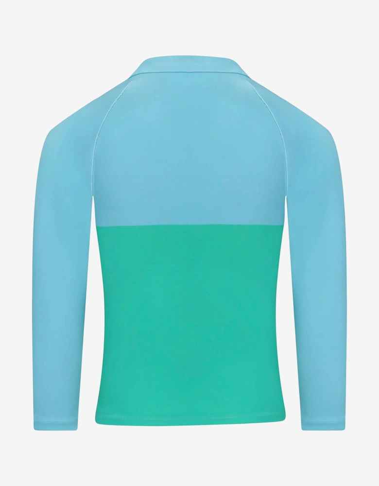 Boys Frog Swim Top in Green