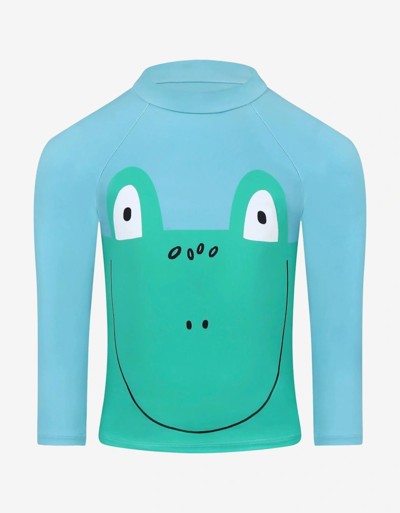 Boys Frog Swim Top in Green