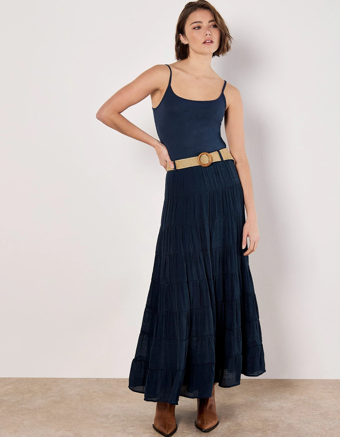 Tiered Maxi Skirt, 2 of 1