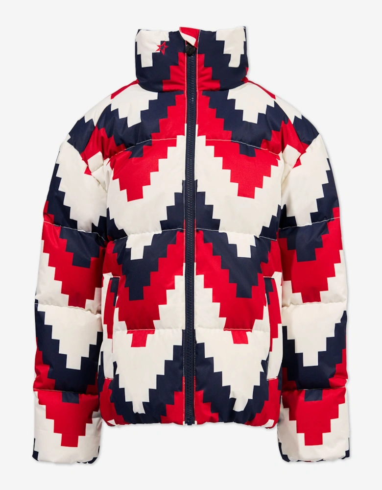 Girls Nuuk Down Puffer Jacket in Red