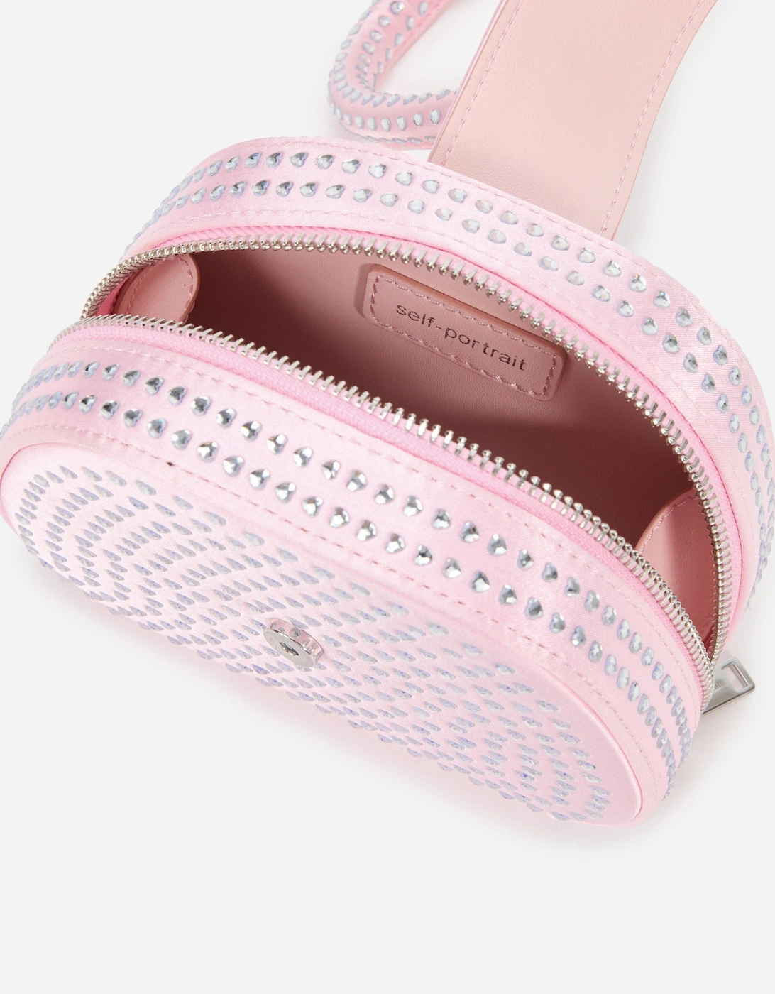 Girls Heart Rhinestone Bag in Pink (15cm)