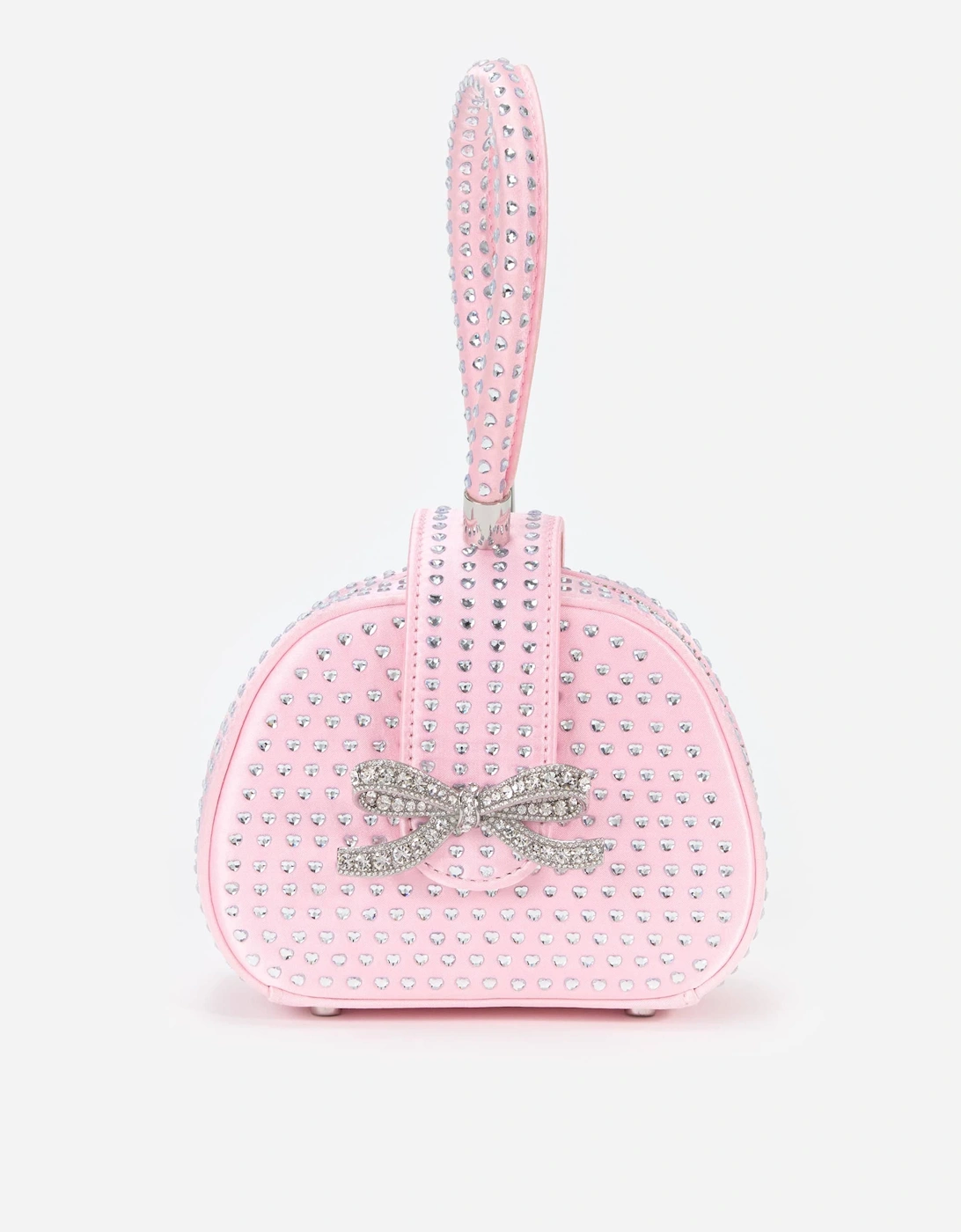 Girls Heart Rhinestone Bag in Pink (15cm), 5 of 4