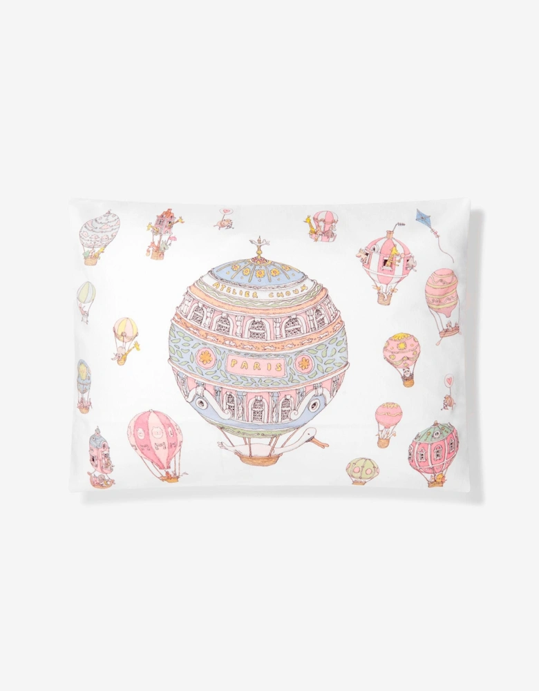 Baby Hot Air Balloons Satin Pillow (40 cm x 30 cm)