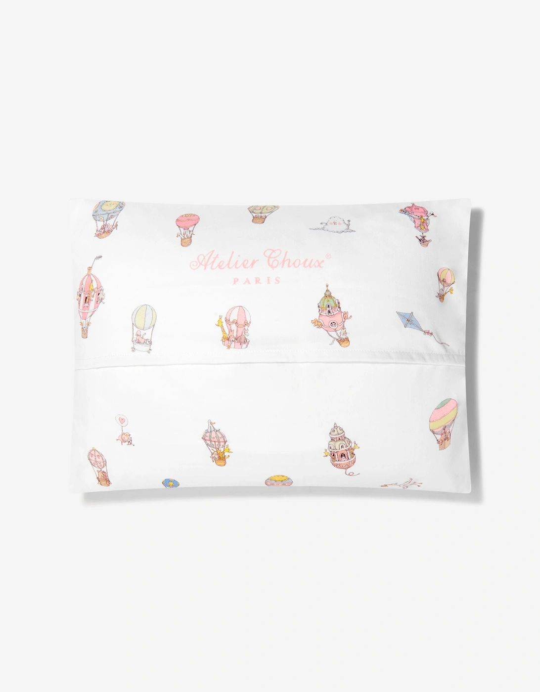 Baby Hot Air Balloons Satin Pillow (40 cm x 30 cm)