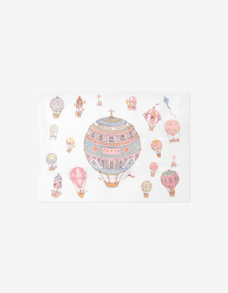Baby Hot Air Balloons Satin Pillow (40 cm x 30 cm)