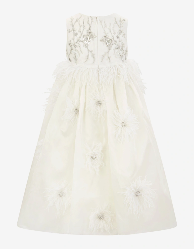 Girls Lilly Occasion Dress in Ivory