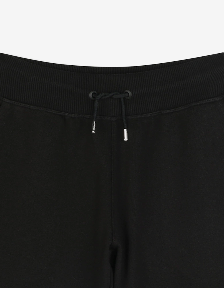 Boys Logo Print Bermuda Shorts in Black
