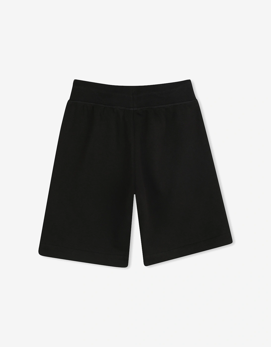 Boys Logo Print Bermuda Shorts in Black